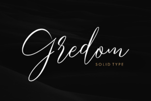 Gredom Script: A Elegant Handwritten Font