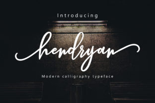 Hendryan Script: An Elegant Font for Craft and Product Design