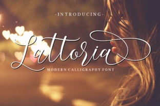 Lattoria Script Font for Web Design