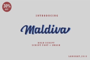 Maldiva Script: A Striking Script Font for Handmade Product Design