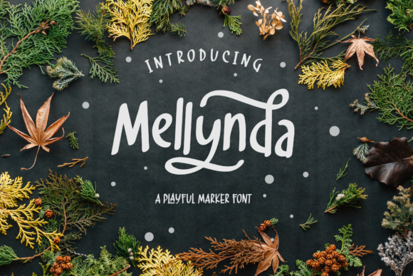 Mellynda Script: A Playful Marker Font for Editorial Design