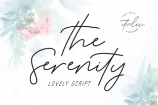 Serenity Script: Elegant Display Font